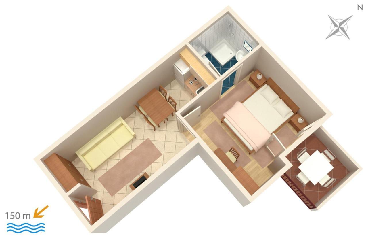 Apartments&rooms with parking space Baska Voda, Makarska - 301 Bagian luar foto